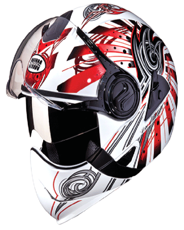 Downtown Full Face Studd Helmet - D1 White N2